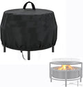 Fire Pits Cover for TMWINGS, 28 inch Waterproof Outdoor Fire Pit Stove Cover for Round Firepit Bowl Roating Table and BBQ Grill-28"D x 18"H