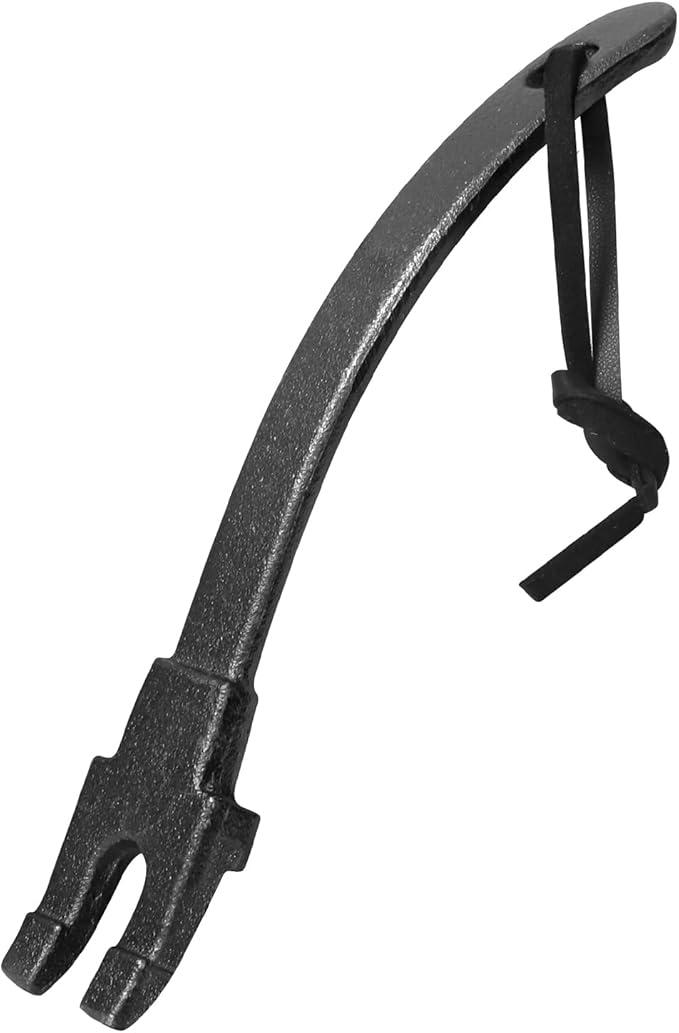 Vankey Cast Iron Cooking Grid Lifter for Big Size Green Egg Charcoal Grill Grid Lifter Accessories for kamado Joe Primo Grill