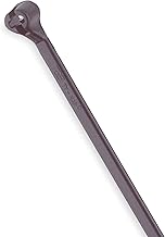 Thomas & Betts Ty-Rap TY523MX Cable Tie with Stainless Steel Locking Device, 4", 18 lb., Nylon, 6.6 Weather Resistant, Black (Pack of 100)
