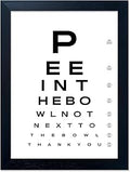 Funny Bathroom Signs Framed Black and White Bathroom Wall Decor Eye Chart Wall Art Humor Canvas Print Poster Fun Toilet Decor
