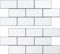 Peel and Stick Backsplash Tile, 20 Sheets White Subway Tile Backsplash for Kitchen and Bathroom, Waterproof Self Adhesive Wall Tile, Heat Resistant, Easy DIY Install, Covers 9.2 Sq.Ft