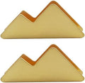 Metal Business Card Holder for Desk Brass Business Card Stand for Office Tabletop Counter Organizer Gold 2 Pack