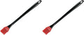 Chef Craft Select Silicone Basting Brush, 13.5 inches in length, Red/Black (Pack of 2)