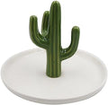 SOCOSY Cute Ceramic Cactus Ring Holder Jewelry Holder Trinket Tray Ring Dish for Earring Bracelet Keys Necklace Wedding Birthday Gift