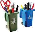 BigMouth Inc Desk Pen Holder - Mini Trash & Recycle Can Pencil Holder Set - Novelty Pen Organizer - Pack Of 2 Cute Holders