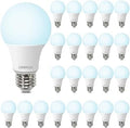 DEGNJU LED Light Bulbs Daylight 5000K, 60 Watt Equivalent LED Bulbs, A19 Standard Bulbs, 800 LM, 15000 Hours, E26 Base, Non-Dimmable, 8W LED Bulbs for Bedroom Living Room 24 Pack