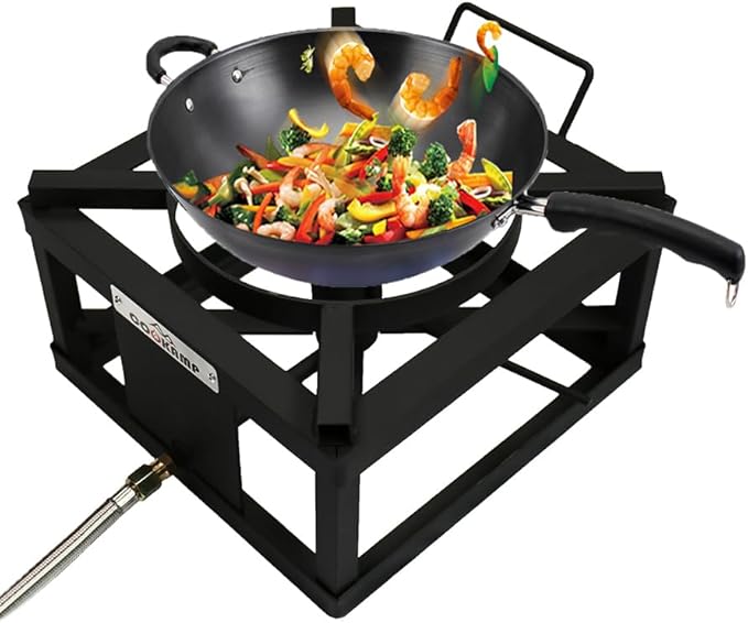 COOKAMP Propane Burner for Outdoor Cooking (Single Burner-Jet Burner)