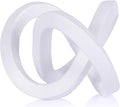 White knot decorative sculpture, white home decor aesthetics, Möbius strip sculpture, suitable for decoration and display on bookshelves, living room TV cabinets, office cabinets, and coffee tables.