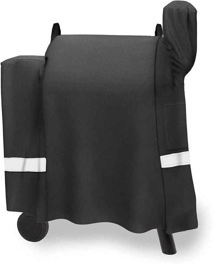 Utheer Grill Cover for Pit Boss Wood Pellet Grills, Heavy Duty 600D Waterproof Fabric Black Barbeque BBQ Grill Cover… (Medium)