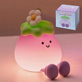 Eggplant Night Light for Adults Kids,Cute Silicone Dimmable Sleeping Decoration Nursery Nightlight,Rechargeable Bedside Touch Table Lamp for Kawaii Room Decor