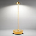 Cordless Table Lamps Rechargeable, 6000mAh Battery Operated LED Desk Lamp Outdoor Waterproof Portable Touch Dimmable Table Night Light for Patio Restaurant Dining Home Gold