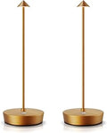 SAKRINGT 2 Pack Cordless Table Lamps Rechargeable, 6000mAh Battery Operated Waterproof Stepless Dimming Modern Portable LED Table Light for Restaurant Dining Patio Outdoor