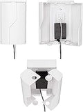 Safety Innovations Twin Door Baby Safety Outlet Cover Box for Babyproofing Outlets - More Interior Space for Extra Large Electrical Plugs and Adapters - Easy to Install - Easy to Use, (1-Pack)