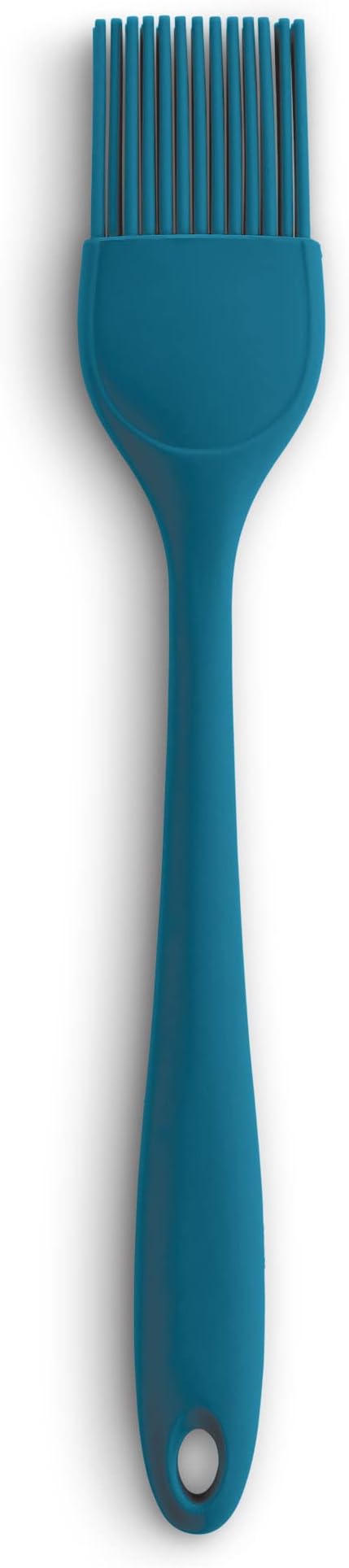 Mrs. Anderson’s Baking Silicone Basting Brush, Non-Stick, Heat Safe, Shed-Proof Bristles, Turquoise, 1.75-Inches, For Butter, Egg Wash, Glaze, And Baking Prep