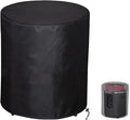 SheeChung Fire Pit Cover Round 24" D X 29" H for Ninja Fireside 360 Outdoor Heater,Heavy Duty 600D Outdoor Waterproof & Tear Resistant Cover,Fits for 22/24 inch Fire Pit Table,Drawstring & Air Vents
