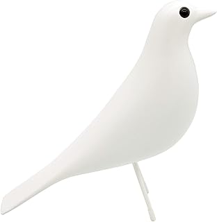 Mid-Century House Bird Home Decor - Room Decor Adornment for Hotel Restaurant Cafe Office Desk Dove Ornament, Arts Pigeon Gifts (White)