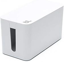 Bluelounge CableBox Mini White - Cable Management - Small Surge Protector Included
