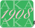 Mugod AKA 1908 Mouse Pad Also Known As Abbreviation Hip Hop Style Pink Green White Mouse Mat Non-Slip Rubber Base Mousepad for Computer Laptop PC Gaming Working Office & Home 9.5x7.9 Inch