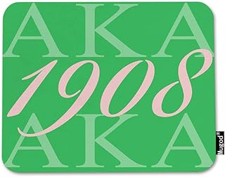 Mugod AKA 1908 Mouse Pad Also Known As Abbreviation Hip Hop Style Pink Green White Mouse Mat Non-Slip Rubber Base Mousepad for Computer Laptop PC Gaming Working Office & Home 9.5x7.9 Inch