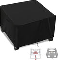 Camping Stove Cover for Concord 12" Single Propane Outdoor Burner, Waterproof Covers for Outdoor Propane Gas Grill Burners Stove - 13”L x 13”W x 6”H, Black