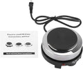 Joyzan Mini Hot Plate, 500W Small Electric Stove Portable Cooktop Heater Moka Pot Single Burner Temperature Control Heat Fast for Home Coffee Tea Water Kitchen Cooking Outdoor Camping Travel 110V