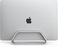 HumanCentric Vertical Laptop Stand Compatible with MacBook Pro and MacBook Air, Holder for Personal Computer Desk Stand, Aluminium, Exchangeable Inserts to Fit Different Device Models, Silver