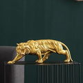 15.5 Inch Large Tiger Statue Figurine Sculpture Collectible Gifts for Tiger Lover Office Home Decor Desk Accessories Decoration Garden Figurines Outdoor Decor