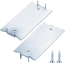 Wensilon(30 pcs) Zinc 1.5X3 Inch 16-Gauge Anti-Nail Protection Plate Shield, Nail Plate for Wood Studs, Steel Cable Wire Protector Plate with Sharp Pointed Prongs for Protection Plumbing and Wiring