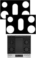 2 Pcs 30Inch Stove Top Protectors For GE MODEL JGBS66DEKWW 5 burner Gas Range Cooktop Cover liner