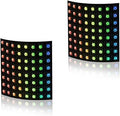 (2 Pack) WS2812B LED Matrix Panel, 8x8 64 Pixel RGB 5050SMD Individually Addressable IC MagicRGB Dream Full Color Flexible FPCB Work with K1000C for Image Video Text Display - DC5V
