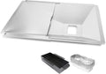 Utheer Universal Grease Tray with Catch Pan and Foil Liner for Nexgrill, Charbroil, Cuisinart, Dynaglo, Kenmore, BHG, Master, Expert Gas Grill, Drip Pan for 2/3/4 Burner Grill, 10Pcs Aluminum Liner