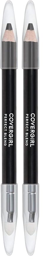 COVERGIRL Perfect Blend Eyeliner Pencil, Basic Black, Eyeliner Pencil with Blending Tip For Precise or Smudged Look, 1 Count (Pack of 2)