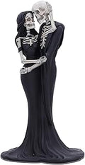 Nemesis Now Eternal Embrace Skeletons Figurine, Hand-Painted Resin Gothic Lovers Statue, Romantic Skeleton Decor, Perfect Gothic Wedding Cake Topper, 24cm