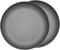 2 pcs Titanium Camping Plate Dishes,8.66 Inch Ultralight Durable Titanium Dish Plate, Outdoor Pasta Serving Backpacking plates for Travel Hiking Kitchen (22cm)