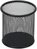 HSYMQ Black Pen Holder Cup for Desk, Pencil Cup Holder, Black Wire Mesh Pen Cup for Desk Office Pen Organizer