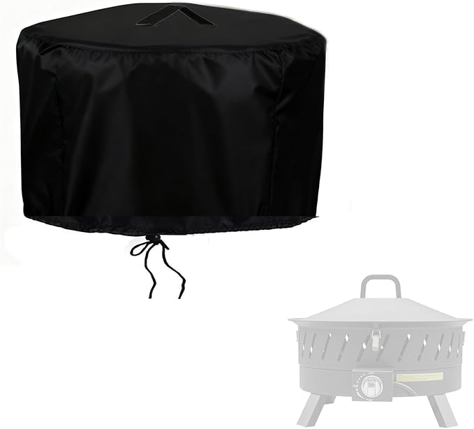 Propane Fire Pit Covers for EcoNook 22 inch Portable Propane Fire Pits, Waterproof Firebowl Covers Outdoor Firepit Cover-22" D x 18" H