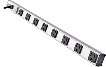 Tripp Lite 8 Right Angle Outlet Bench & Cabinet Power Strip, 24 in. Length, 15ft Cord with 5-15P Plug (PS2408RA)
