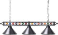 Wellmet 3 Light Billiard Pool Table Lights, 59" Pool Table Lighting for 7'-8' Table, Modern Kitchen Island Pendant Light with Matte Metal Shade, Billiard Light Fixture for Pool Table, Game Room