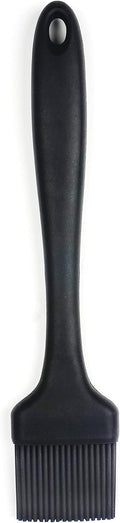 RSVP International (EBB-TQ) Silicone Basting Brush, Black, 8.75" | Gently Spreads Butter, Sauces, Marinades, & More | Dishwasher Safe & Heat Resistant | BBQ Grill, Baking, Preparing Meats