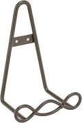 Tripar Large Brown Loop Design Steel Wall Rack for Plates, Artwork, Tiles and Books, Vintage Wall Hooks