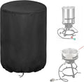 Outdoor Fryers Cover for Feasto / for RYHOFOUD Propane Fryer Pot, Waterproof Outdoor Propane Gas Fish Fryer Pot Kit Covers for Deep Fryer Turkey Fryer Outdoor Cookers- 20”Dx23”H, Black