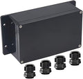 Junction Box IP65 Waterproof ABS Plastic Electrical Project Case Power Junction Boxes, Project Box with Fixed Ear Black 7.87 x4.72 x2.95 inch (200x120x75 mm)