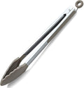 Berglander Cooking Tongs Heavy Duty Food Tongs For Cooking With Silicone Tips, Kitchen Tongs, Grill Tongs, Dishwasher Safe, Easy to Clean