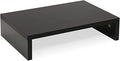 TEAMIX 14.2 inch Monitor Stand Riser, Wood Monitor Riser with Storage for Desk Small Monitor Stand TV/Screen/PC/Laptop Riser Computer Stand Desktop Shelf (Black-14.2 inch)