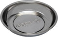 GRIP 6" Stainless Steel Magnetic Parts Tray - Secure Nuts, Bolts, Screws, Sockets, Fasteners, Tools - Solid Steel - Garage, Workshop, Office, Tool Shed
