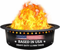 FEBTECH Smokeless Fire Ring 45" - Carbon Steel Outdoor Firepit Ring with Heat Resistant Coating - The Ultimate Smokeless Firepit Insert for DIY Bonfires, Family Gatherings, and Outdoor Camping