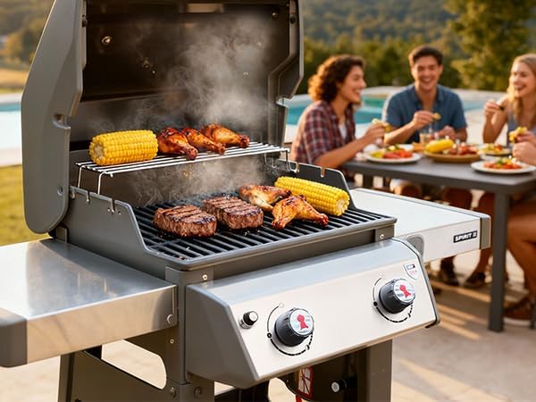 15.3" Flavorizer Bars for Weber Spirit e210, Grill Parts for Weber Spirit 200, GS4 Spirit II E-210 Grills with Front Control, 16GA Porcelain Steel Spirit e210 Replacement Parts for Weber 7635 67045