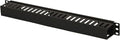 NavePoint 1U Plastic Rack Mount Horizontal Cable Manager Duct Raceway for 19 Inch Server Rack