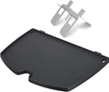 Uniflasy 6558 Cast Iron Griddle Plate for Weber Q1200 Q1000 Q120 Q100 Series Gas Grills, Cooking Griddle Replacement Parts for Weber Q1200 Q1000 Grill Accessories, 12.6 x 8.6 Inches