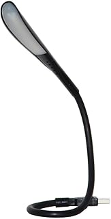 USB Reading Lamp with 14 LEDs Dimmable Touch Switch and Flexible Gooseneck for Notebook Laptop, Desktop, PC and MAC Computer + On/Off Setting (14 LED, Black)